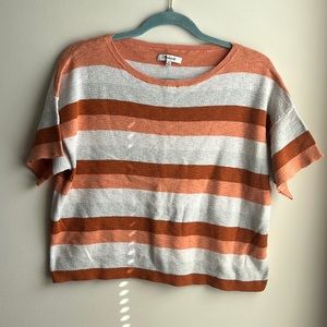 Madewell Striped Crop Sweater